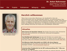 Tablet Screenshot of antonrohrmoser.at